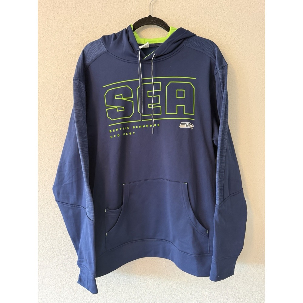 NFL Team Apparel Seattle Seahawks NFC West Men's Hoodie Size XL